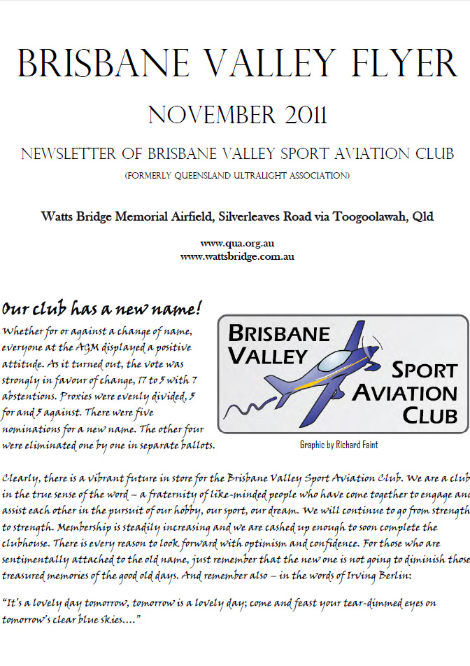 View the Brisbane Valley Flyer - November 2011