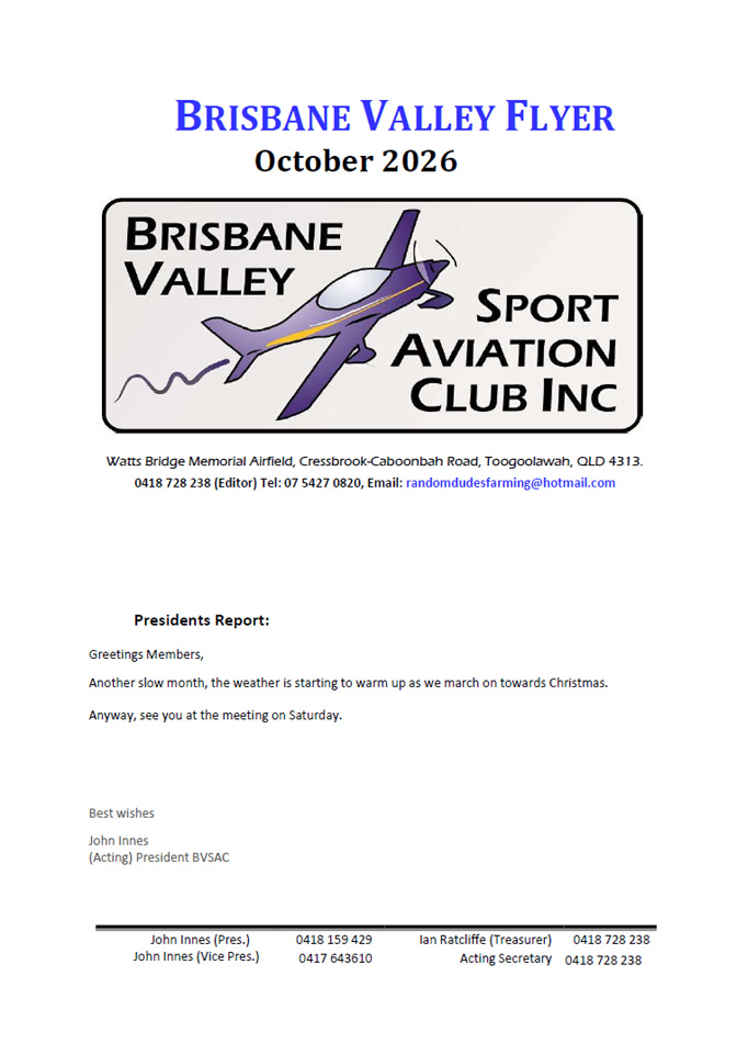View the Brisbane Valley Flyer - October 2026