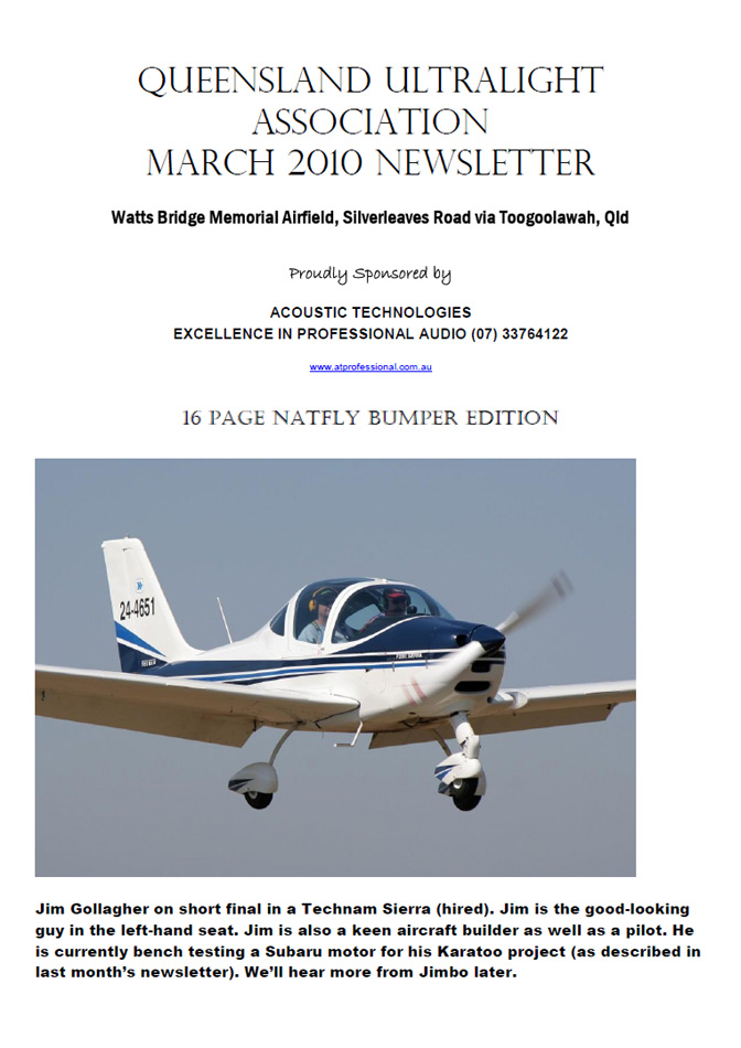 View the QUA Newsletter - March 2010